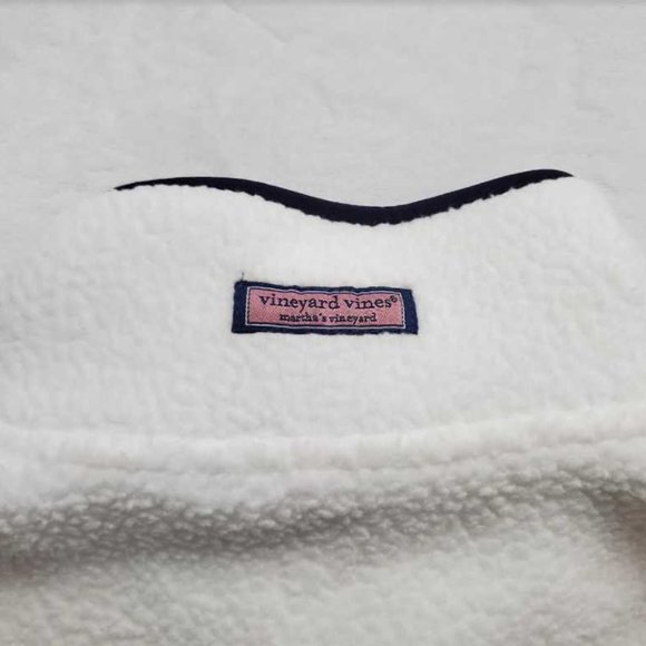 Womens  L  XL Vineyard Vines sherpa color-blocked SuperShep shep shirt sweater - Picture 7 of 10